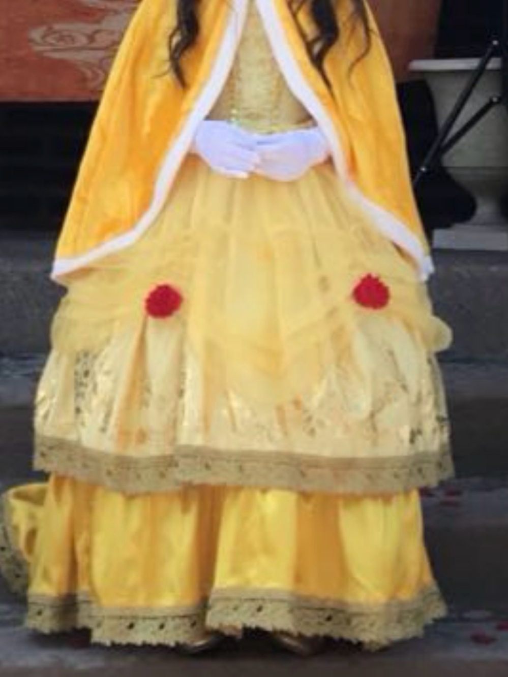 Yellow Princess Belle Girls' Costume Dress